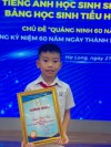 THIẾU NIÊN NHI ĐỒNG TRƯỜNG TIỂU HỌC CAO THẮNG THI ĐUA LẬP THÀNH TÍCH CHÀO MỪNG 60 NĂM THÀNH LẬP TỈNH QUẢNG NINH