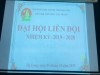 Đại hội Liên đội nhiệm kỳ 2019-2020.
